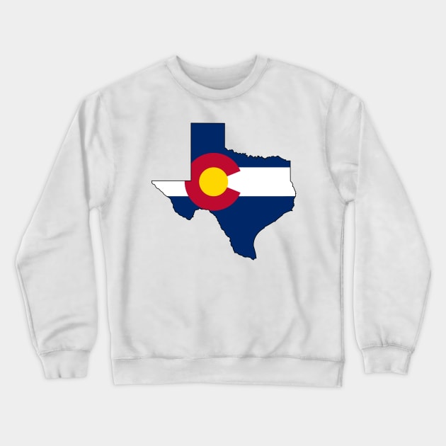 Texas and Colorado Love! Crewneck Sweatshirt by somekindofguru